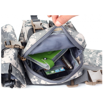 Military Bag With Water Bottle